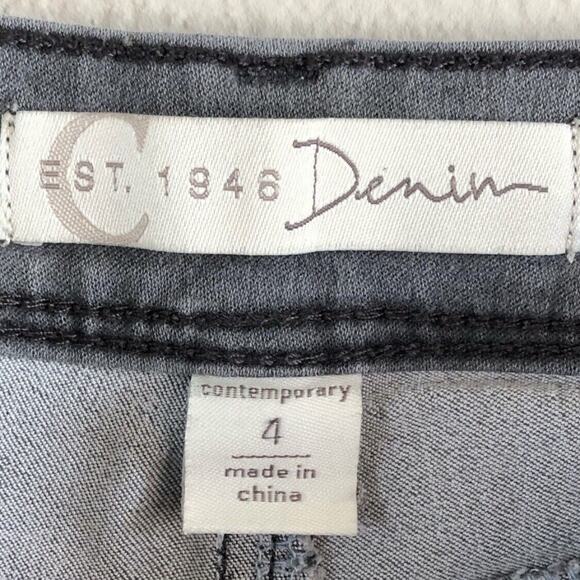Cato Denim Size 4 Grey Skinny Jeans Skater Casual Zip Closure Pockets Comfort - Picture 7 of 9